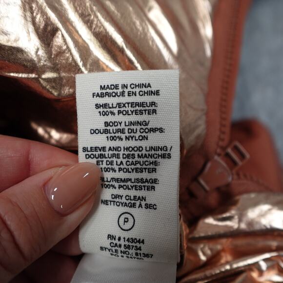 Avec Les Filles Coat Womens Extra Large Puffer Down Fill Copper Long Hooded - Picture 7 of 14